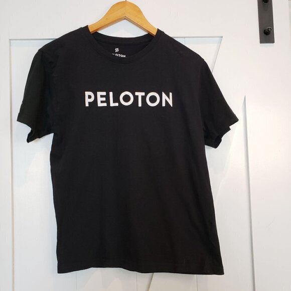Peloton Tops - Peloton Century Club Unisex T-shirt black and white, size Medium